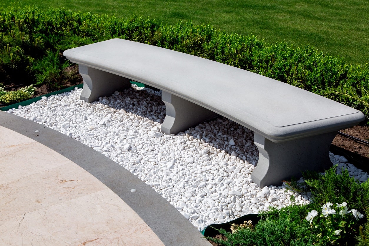 Decoração com bloco de concreto: Bancos