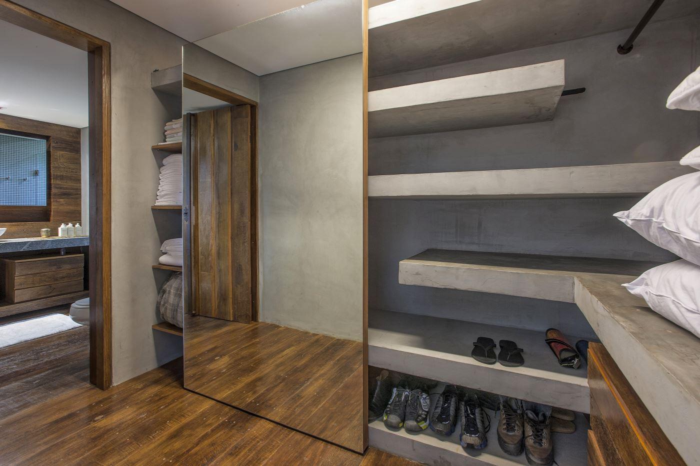 Decoração com bloco de concreto: Closets