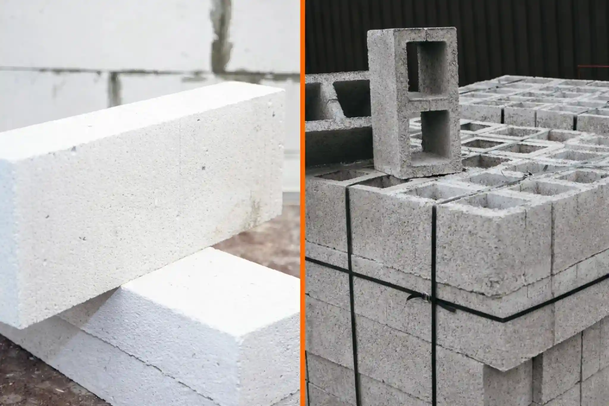 Comparação entre bloco de concreto celular e bloco de concreto vazado utilizados na construção civil