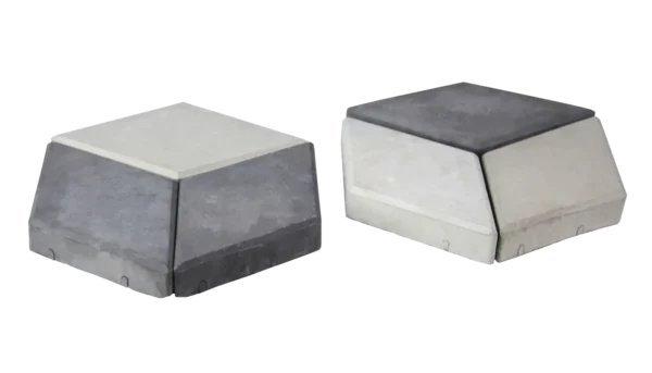 Blocos de concreto 3D para piso de obras com acabamento resistente e encaixe preciso