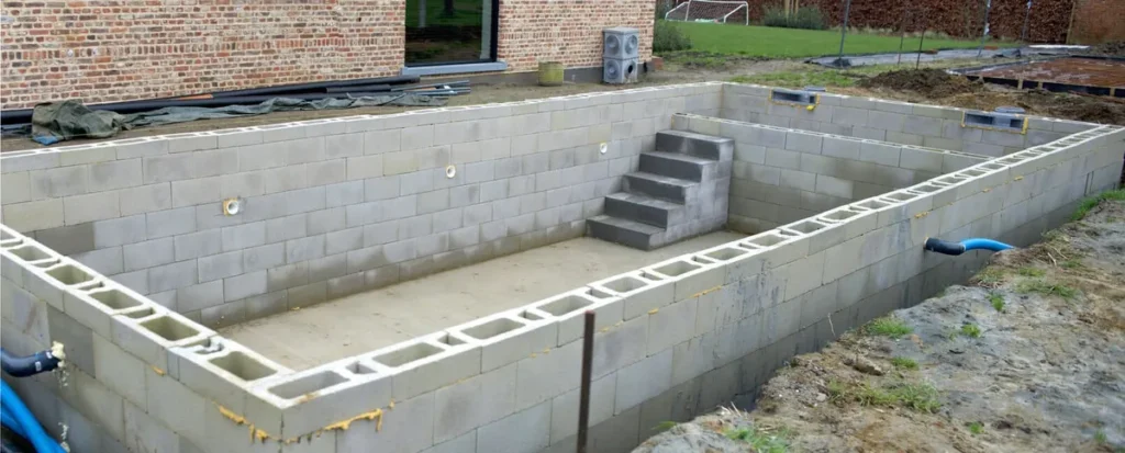 Piscina de bloco de concreto: vantagens do material, como fazer e valores